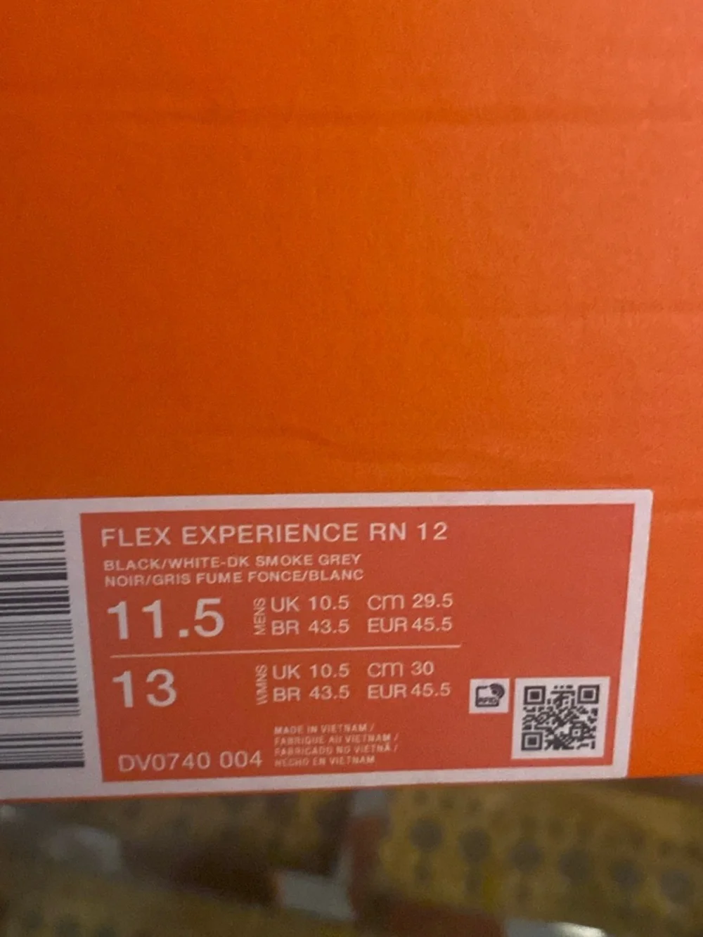 FLEX EXPERIENCE RN 12 BLACK/WHITE-DK SMOKE GREYNOIR/GRIS FUME FONCE/BLANC no lid